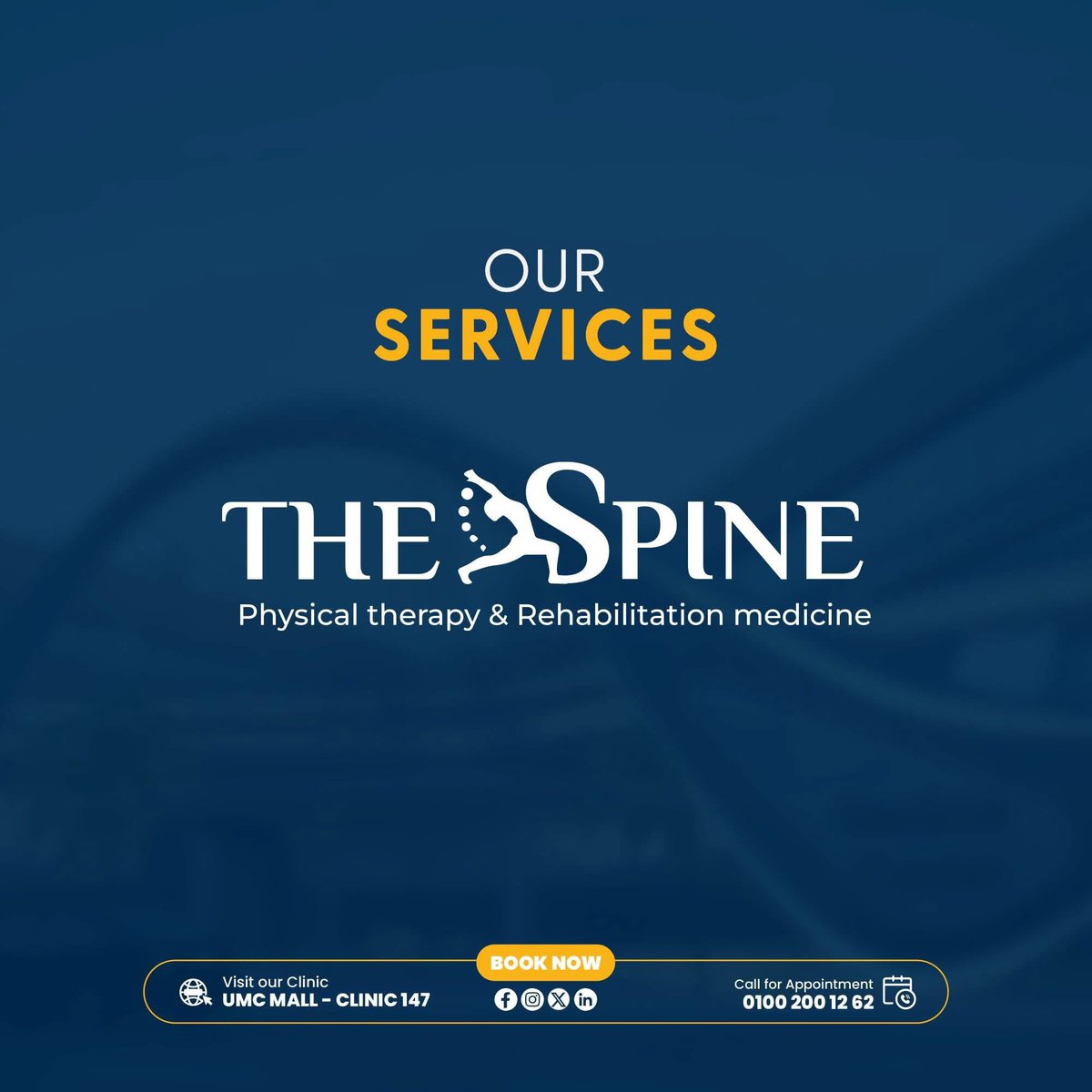 Thespine_1's tweet photo. Transform your recovery journey with us! Book your appointment today!
 The Spine Where science meets healing.😍
.
📩 تواصل معنا واحجز تقييمك الآن

📞 01002001262
📞 01002001362

UMC Mall First Settlement - New Cairo📍 (beside Hassan Sharbatly Mosque, First Floor, Clinic 147) https://t.co/ab0wsRbgNz