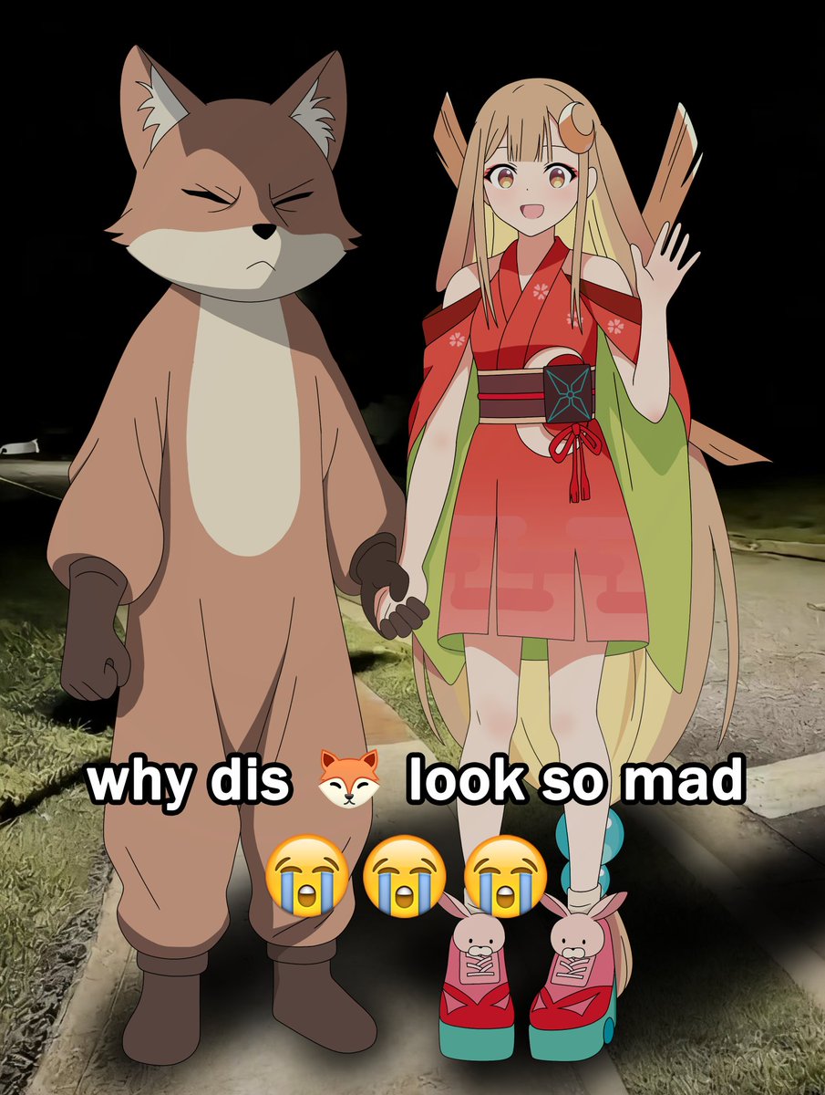 Why dis 🦊 look so mad…
#超かぐや姫 #CosmicPrincessKaguya 
214🥰