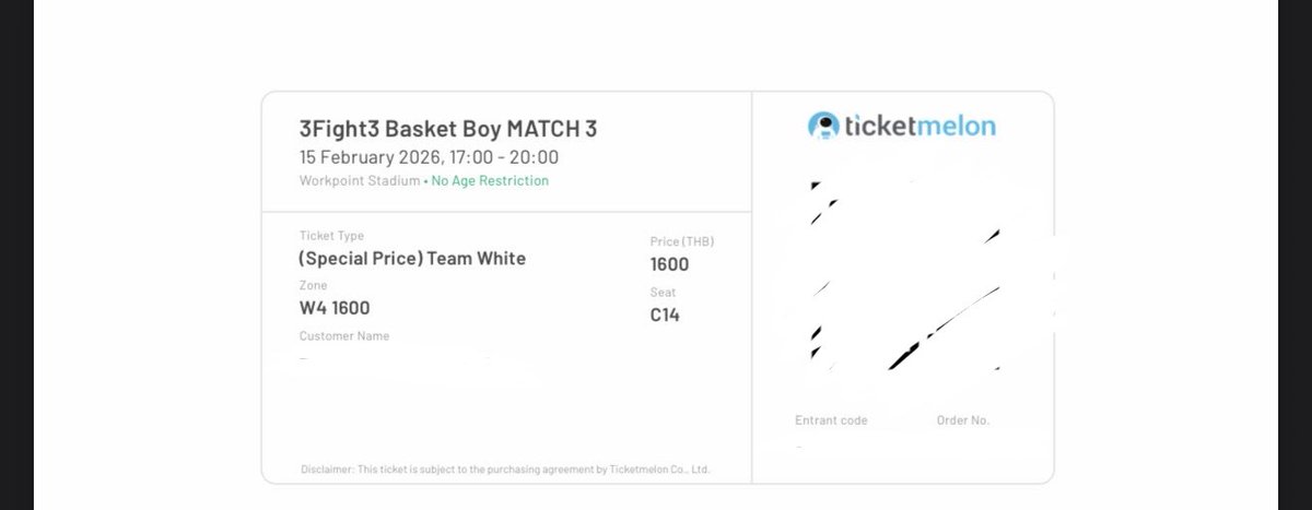 Goodboy_order's tweet photo. WTS / ขาย
3Fight3 Match 3

💕Zone W4 -  row c
not original price 

ศิลปินหันหน้ามาทางนี้ค่ะ

💕front of show 💕

DM if interested.
Serious buyers only.
International fans can also DM.

#3Fight3BasketBoySS2 #ตลาดนัดน้องข้าว https://t.co/fylhwLSWSC