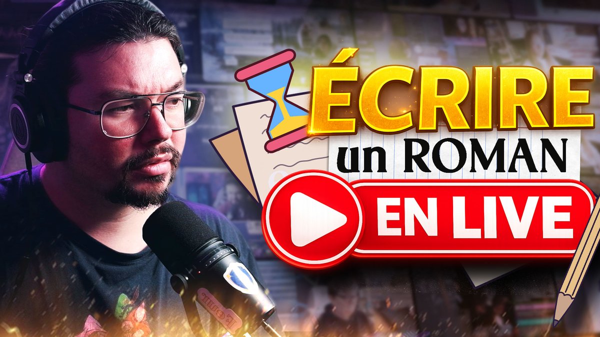 Nouvelle vidéo !
J'ai passé ces 4 dernières années à écrire mes romans en live sur twitch tout en animant des co-working d'écriture. Cette méthode a complètement changé ma façon d'écrire et de travailler, j'en suis sorti transformé 👀youtu.be/2S85P4pULSU