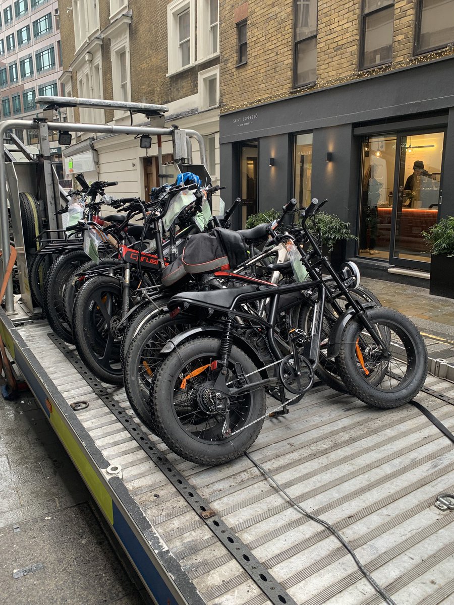 Another 13 high powered e-bikes ridden illegally on the road. Seized for no insurance so will be destroyed!  Some very heavy bikes that go up to 50mph!  Safer Streets for those in the city! 🚴🚶🏻‍♂️🚶🏼‍♀️‍➡️ PS10