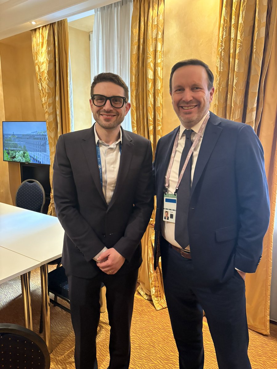 ChrisMurphyCT's tweet photo. Scenes from the first day of the Munich Security Conference. Meetings with Balkan leaders, the EU Foreign Minister, and speaking on panels on Gaza and the future of AI. https://t.co/KH7TGDpWpA