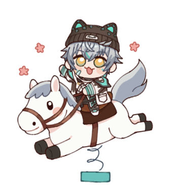 #畫崎塔
在白馬王子出現前，
塔塔就勉為其難(？)自己騎一下白馬，載塔塔醬們出去玩吧🫶

【僅限主播本人使用，示意圖僅動態截圖，正常檔案已上傳至官方贈圖表單。】
繪師巫巫老師資料&amp;合委名單請下收！