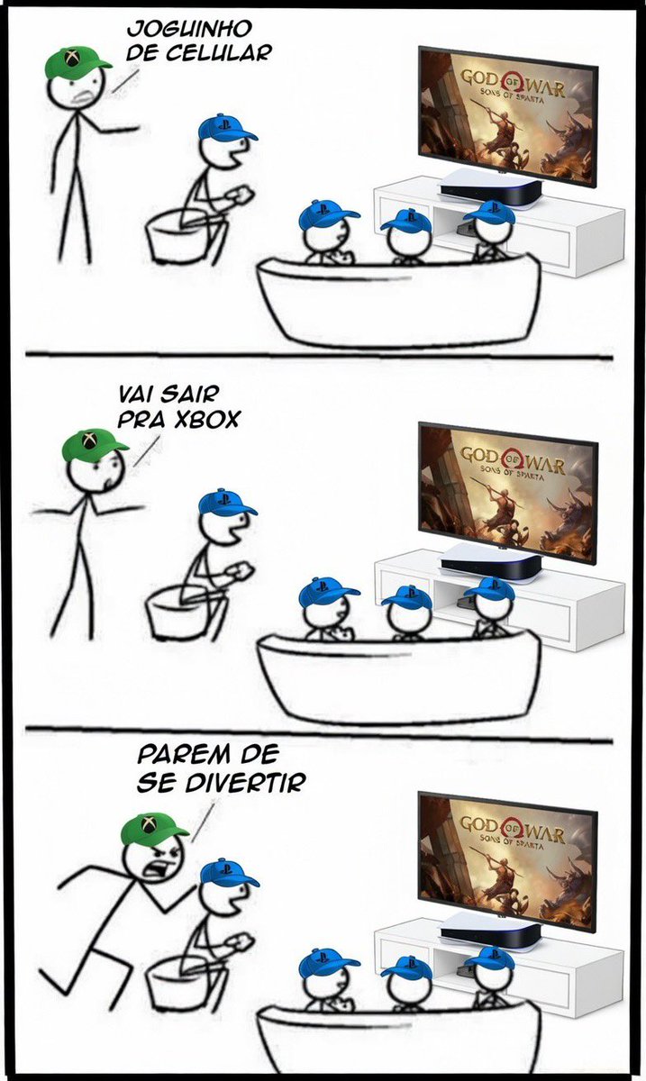 PerolasdoXbox's tweet image. Issso tá muito engraçado!

God of War:  Sons of Sparta alugou um triplex na cabeça dos caixistas!

😂

#StateOfPlay #GodofWarSonsOfSparta