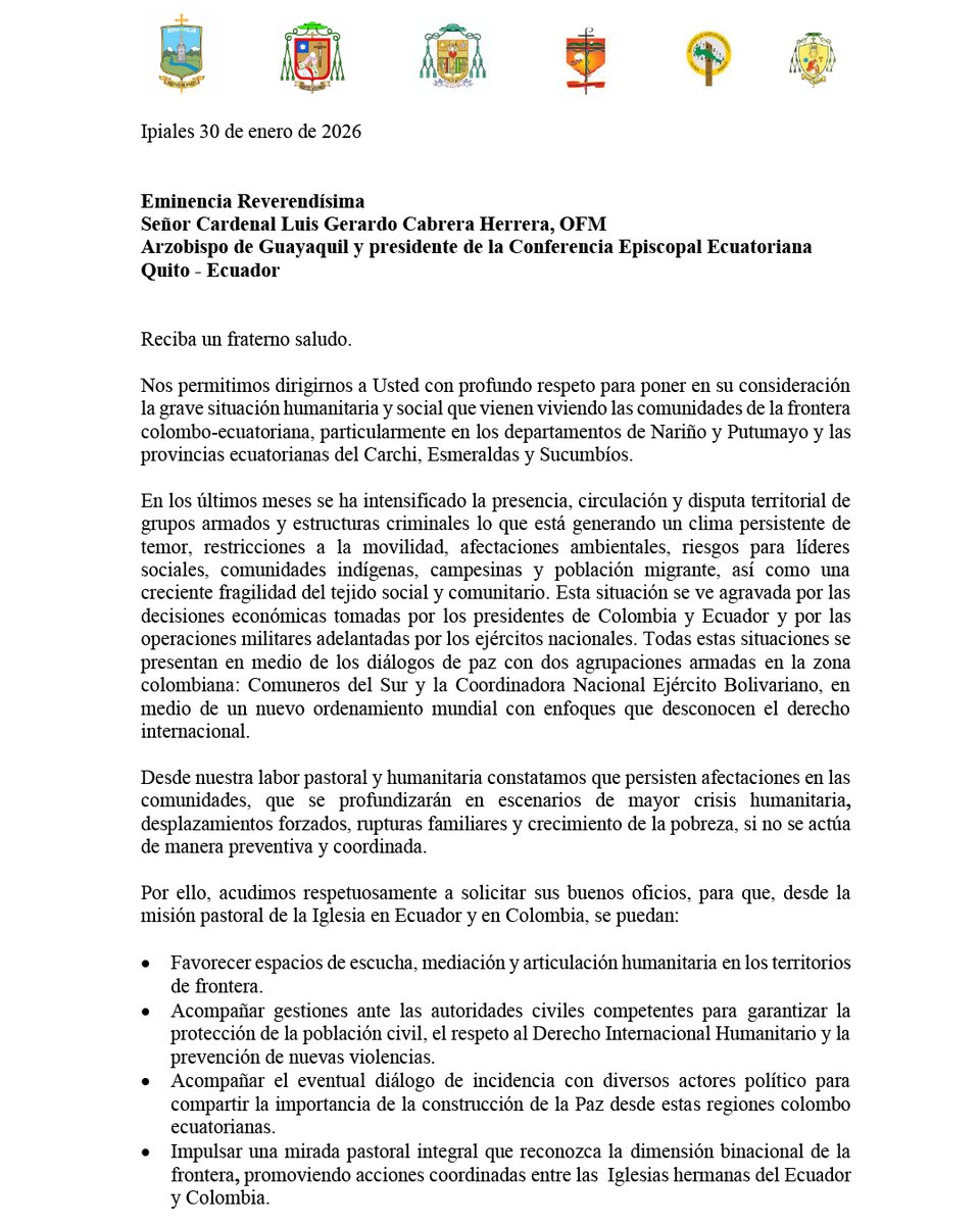 Conferencia Episcopal Ecuatoriana tweet media