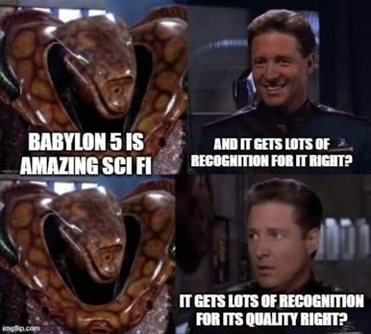 Is #Babylon5 the Step child of #Scifi I think not.