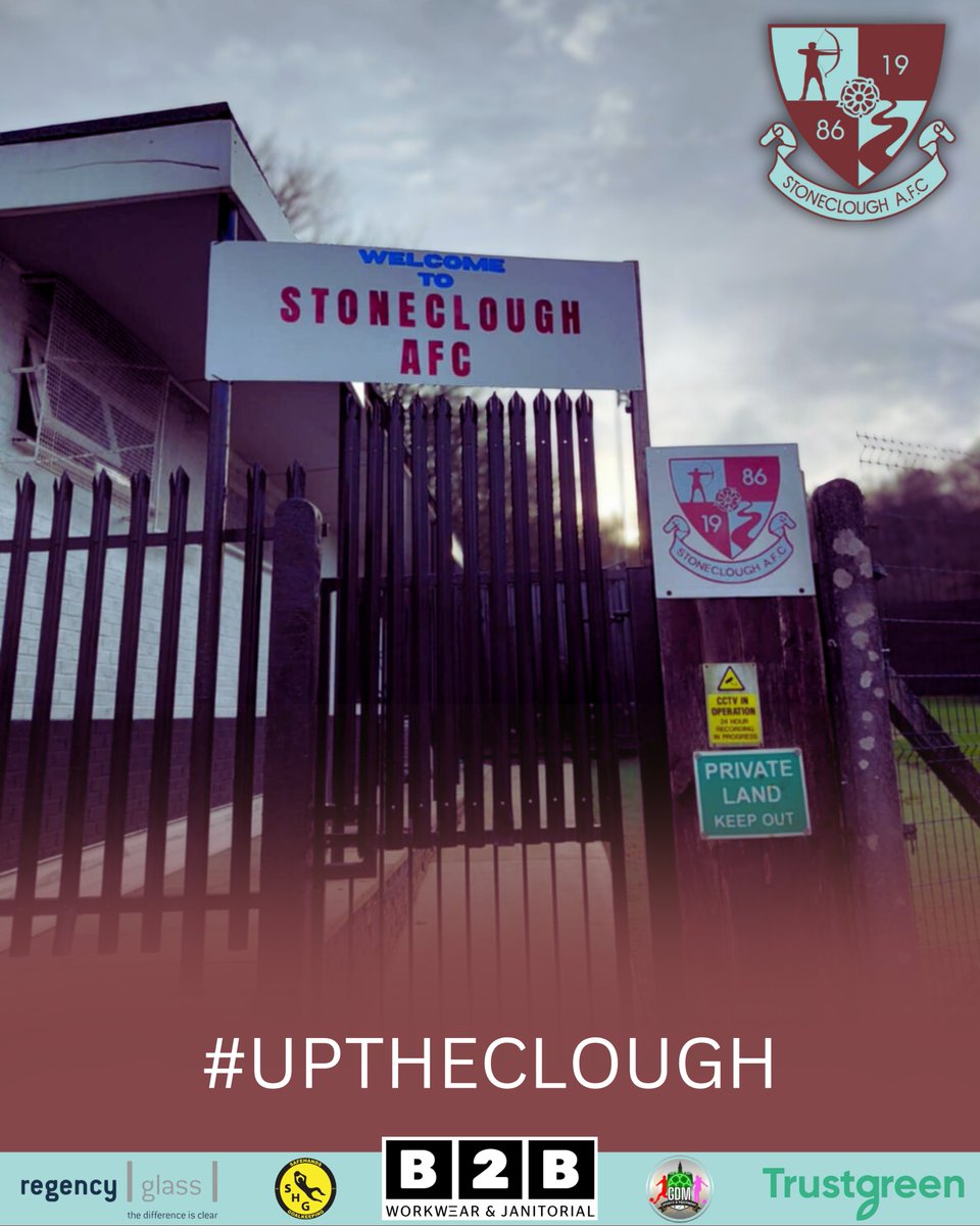stonecloughfc1's tweet image. Fresh new look at the entrance 🙌

Our new club signs are officially up and we couldn’t be prouder to see them welcoming everyone to the ground. 

A great way to show what we’re all about the moment you walk through the gates.

#ClubPride #NewLook #StrongerTogether #uptheclough