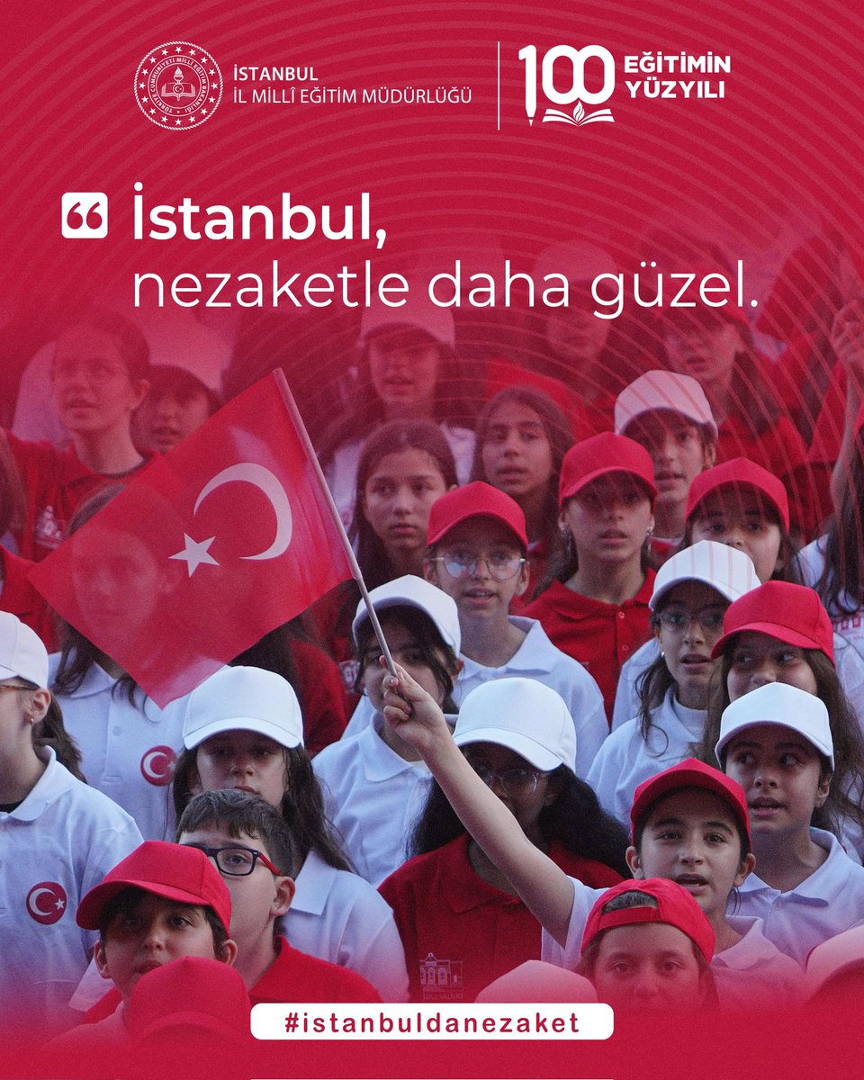 İstanbul’da yollar kesişir, hikâyeler birleşir, gönüller yakınlaşır. 

Türkiye Yüzyılı’nın nezaket ve erdem anlayışı, öğrencilerimizin duruşuyla şehrin dokusuna yansır.

#istanbuldanezaket

<a href="/tcmeb/">Millî Eğitim Bakanlığı</a> <a href="/Yusuf__Tekin/">Yusuf Tekin</a> <a href="/MucahitYentur/">Murat Mücahit Yentür</a>