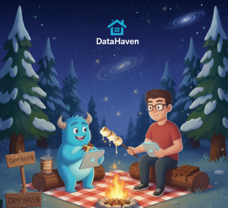 CryptonPrime's tweet photo. @DataHaven_xyz Just wrapped up my Campfire Cooking scene 🔥🍳 There’s something magical about the crackle of the fire, cast iron sizzling, and good vibes under the open sky. Slow food, real smoke, zero rush. Thanks @DataHaven_xyz for inspiring the adventure! https://t.co/b6oIwtdfsC