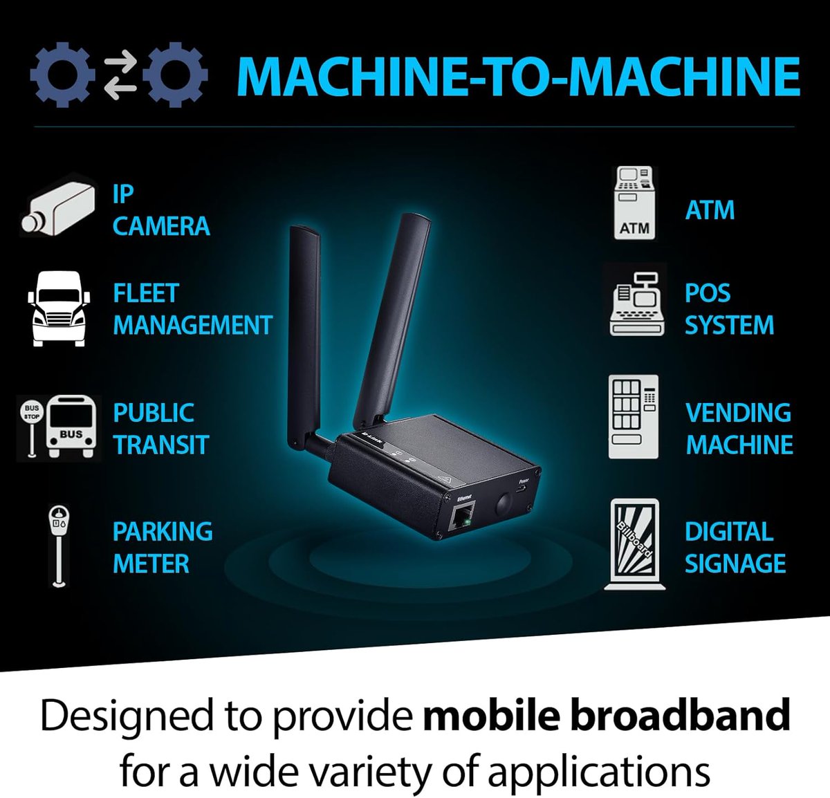 From vending machines to digital signage and powering cameras, D-Link's M2M modems/routers keep everything connected! Plug-and-play for any application. dlink.com/uk/en/for-indu… #M2M #IoT #DLink