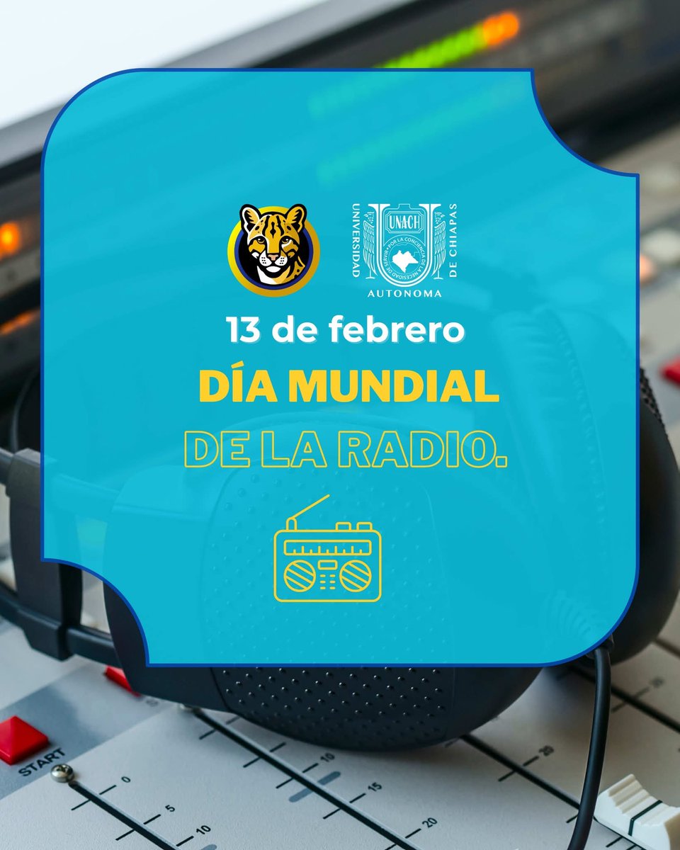 Día Mundial de la Radio.

La radio ha sido un medio clave para informar, educar y conectar a las comunidades, especialmente en contextos donde otros canales no llegan. Su impacto social la convierte en una herramienta vigente para la comunicación y la cultura.

<a href="/comunica_unach/">UNACH</a>