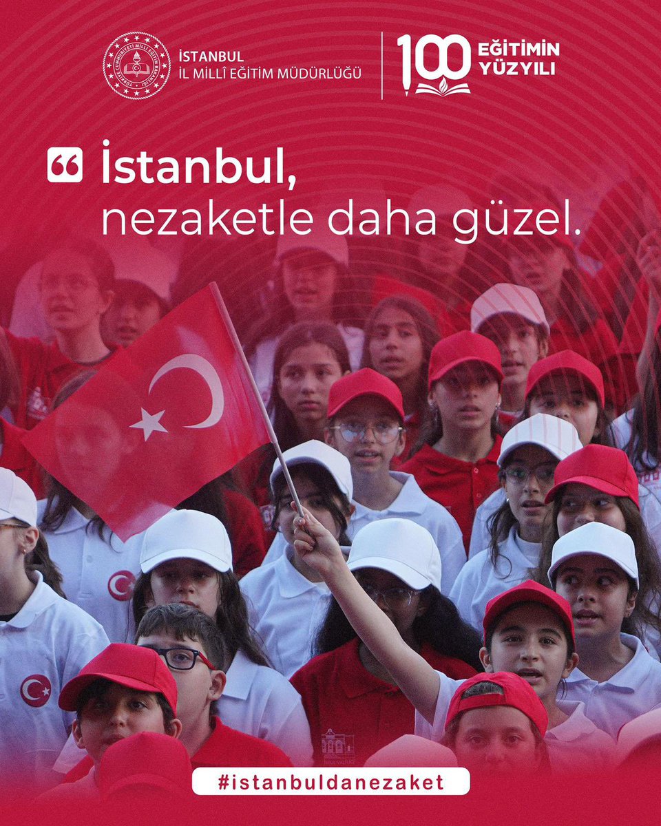 #istanbuldanezaket

<a href="/tcmeb/">Millî Eğitim Bakanlığı</a><a href="/Yusuf__Tekin/">Yusuf Tekin</a>
<a href="/MucahitYentur/">Murat Mücahit Yentür</a>
<a href="/istanbulilmem/">İstanbul İl Millî Eğitim Müdürlüğü</a> 

⚠️⚠️⚠️⚠️⚠️⚠️⚠️
#istanbuldanezaket