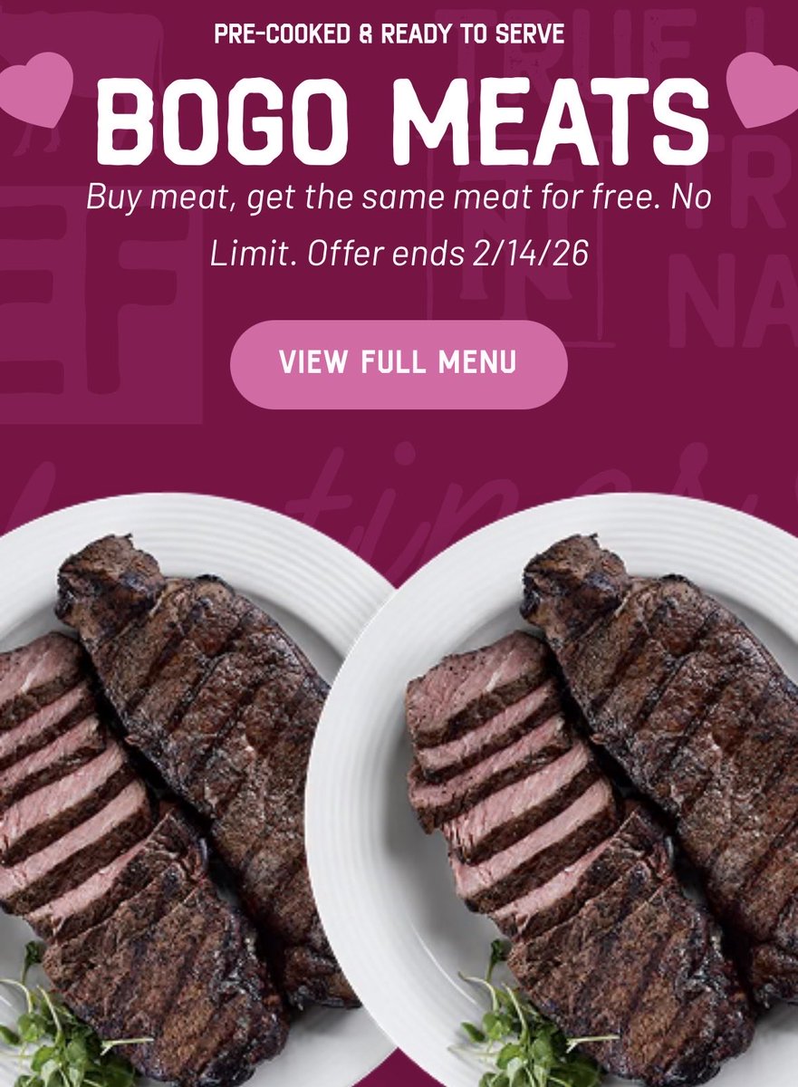 Check this delicious Valentines Deal: The True Nature Meats Co BOGO Meat!! + $15 OFF code: TEMPORARYWAFFLE15 + DM me for a limited time code 50% off of $300 or more! 😱

Blog: tinyurl.com/4898523w

Buy: get.aspr.app/SH1bsw

#truenaturemeatsco #valentines #meatdeals #bogo