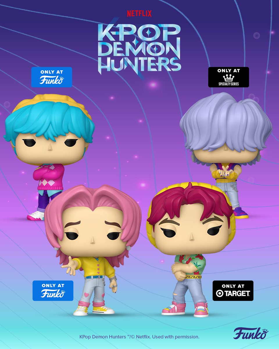 We just can’t get enough! 😍 A new wave of KPop Demon Hunters Funko POP! collectibles is available to preorder now! 

bit.ly/4kxkUUZ

#Funko #FunkoPOP #KPopDemonHunters