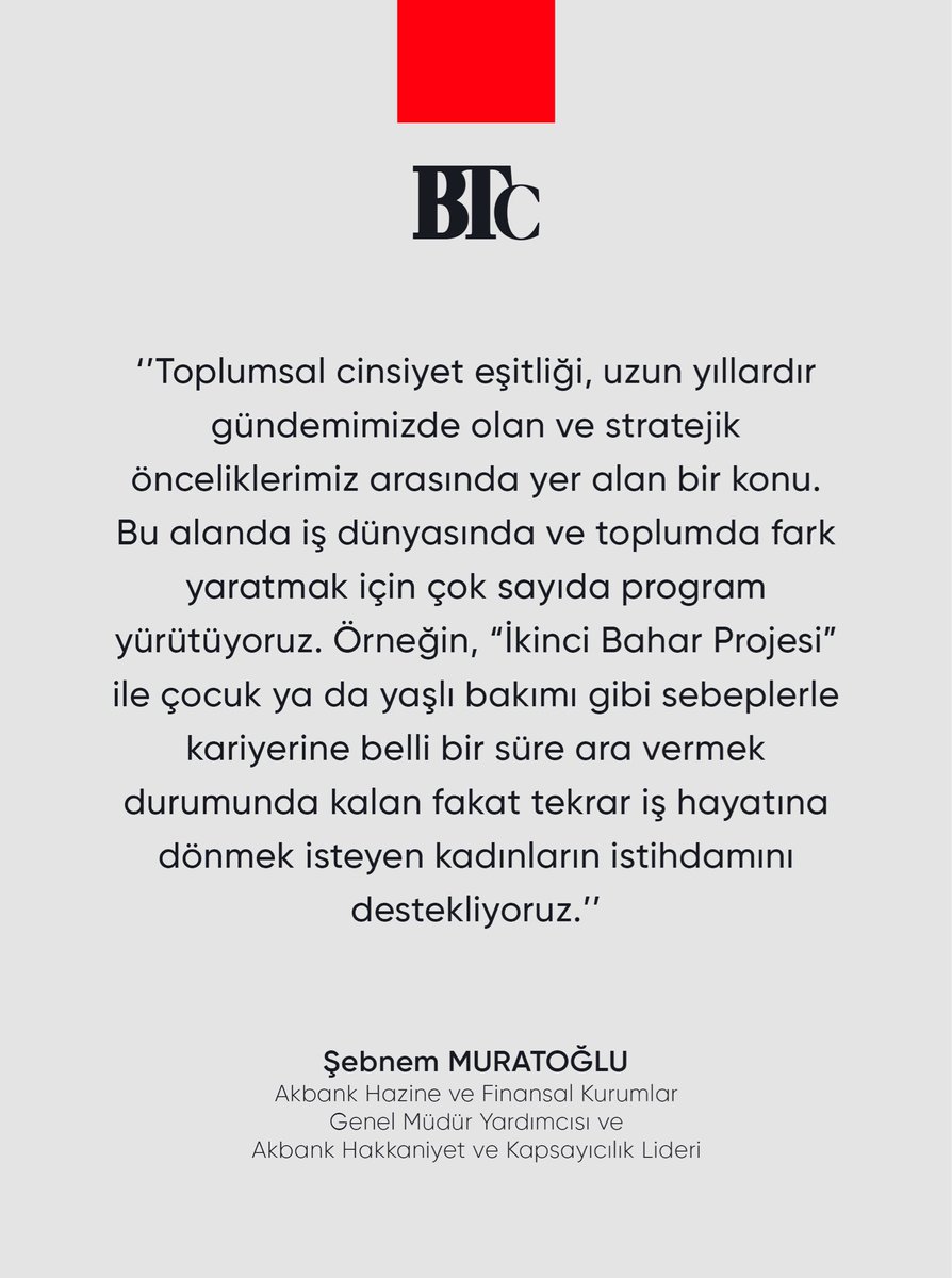 Önyargıları azaltan süreçler, veri temelli yönetim ve uzun vadeli hedeflerle kapsayıcılığı günlük çalışma pratiğine taşıyan Akbank'ın Hazine ve Finansal Kurumlar Genel Müdür Yardımcısı ve Akbank Hakkaniyet ve Kapsayıcılık Lideri Şebnem Muratoğlu, Business Türkiye Şubat sayısında.