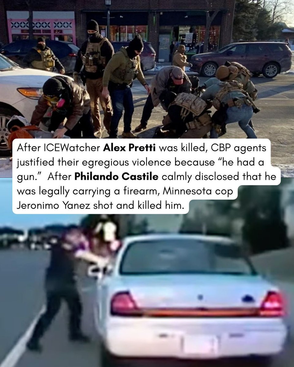 watchthecops's tweet image. These are not coincidences — they are patterns  🚩 

Law enforcement agencies exist to protect elite interests and state power, not human life. 

#AlexPretti #PhilandoCastile #ReneeNicoleGood #AllanFeliz should be alive.