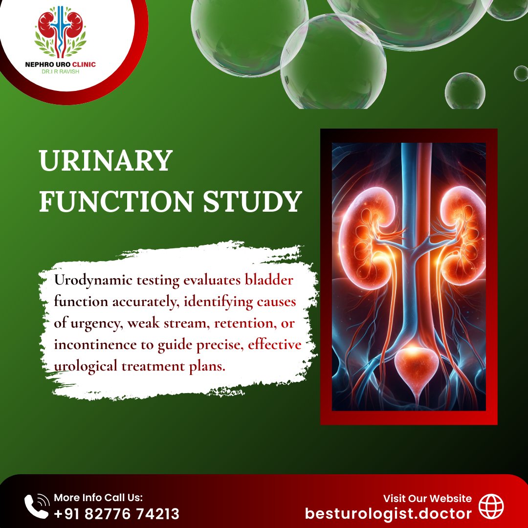 besturolog3269's tweet image. Urodynamic testing helps identify the real cause of urgency, weak stream, retention, or incontinence. 

📞 Call 82776 74213 or 🌐 visit besturologist.doctor

#Urodynamics #BladderFunction #UrologyTesting #MedicalDiagnostics #KidneyHealth