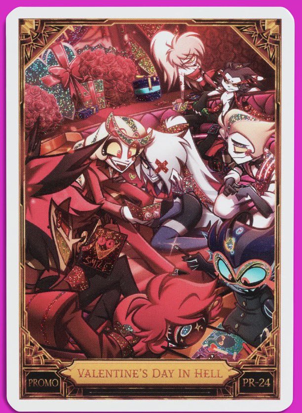 The valentines trading card is here ❤️
#HazbinHotel #ValentinesDay2026