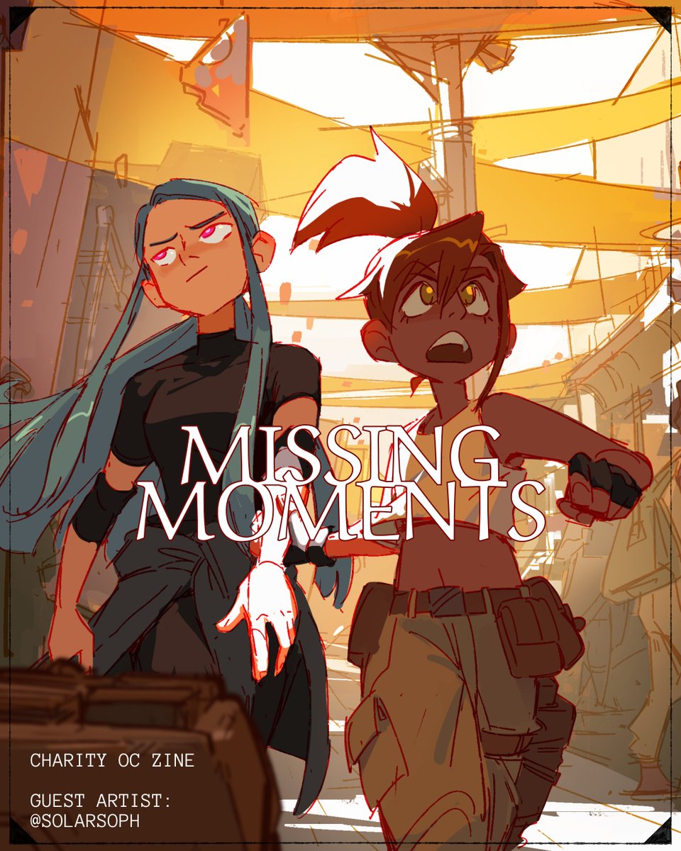 Red Rock Blues is a labor of love by @ solarsoph ... it's a sci-fi adventure saga about scavengers hunting down ancient technology in a global arms race to uncover an ancient art...

(MISSING MOMENTS is an upcoming OC zine focusing on the untold beats of your stories!)