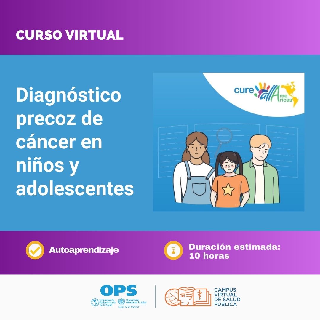 En el #DíaDelCáncerInfantil, reforcemos el diagnóstico temprano.
Curso virtual gratuito sobre Diagnóstico Temprano del Cáncer en la Infancia y la Adolescencia, dirigido a equipos del primer nivel de atención.
🕒 10 horas | 💻 Autoaprendizaje
🔗Inscríbete: campus.paho.org/es/curso/diagn…