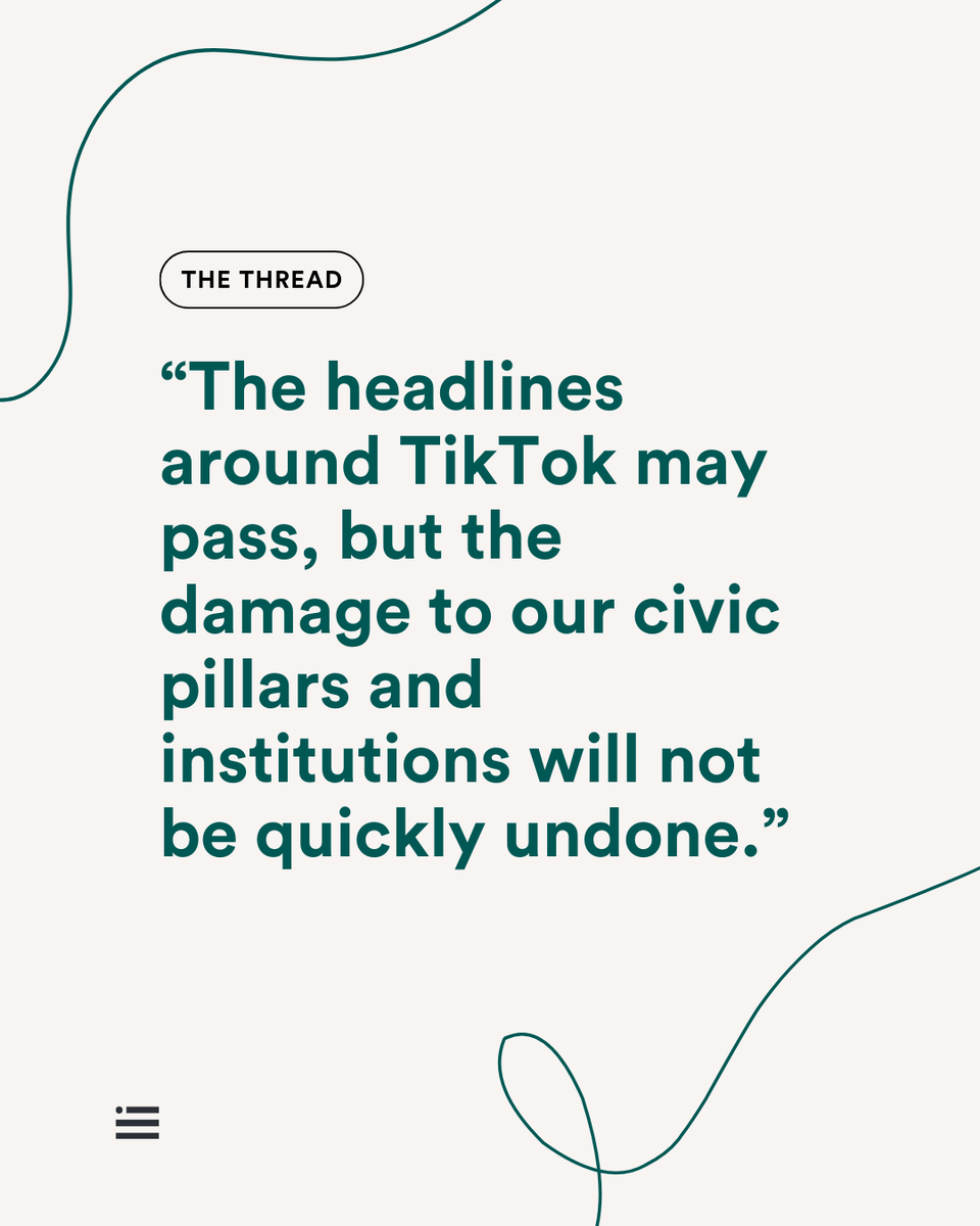 NewAmerica's tweet photo. Was the sale of TikTok really about national security?

@OTI's @lcoral breaks down the TikTok deal, what it means for users, and what it reveals about the Trump administration’s efforts to consolidate power online.

🕒 https://t.co/GA2yrSp1bv https://t.co/XlNEncFZi9