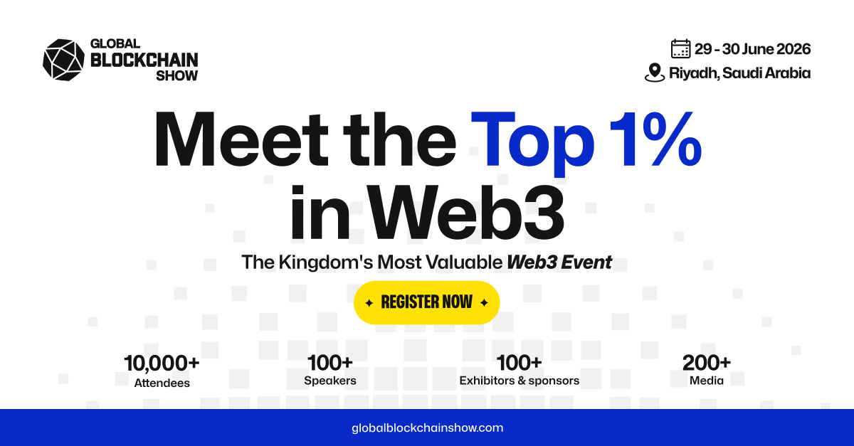 🌐 The decentralized future starts in Riyadh.

Join #Web3 leaders, innovators &amp; investors at Global Blockchain Show Riyadh 2026.

📅 29-30th June 2026 | 📍 Malfa Hall, Riyadh
🎟️ Early bird passes →
globalblockchainshow.com/riyadh

#Blockchain #Crypto #GBS2026 #RiyadhEvents