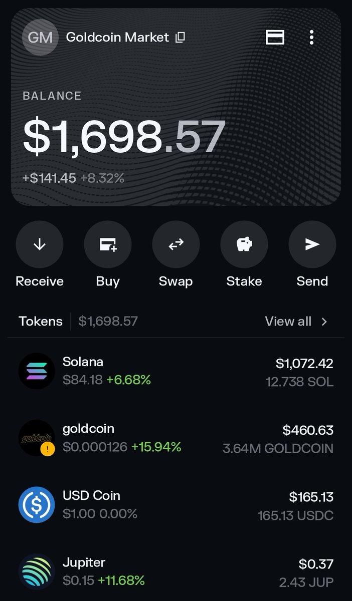 $GOLDCOIN • Daily Token Improvement Report • 2.13.2026

247k $goldcoin buyback + burn today 🔥 
28.95% total supply burned
Allocation to marketing wallet daily

Markets showing signs of reversal, then time for Goldcoin 🚀

1,000,000 $goldcoin giveaway entries still open here: