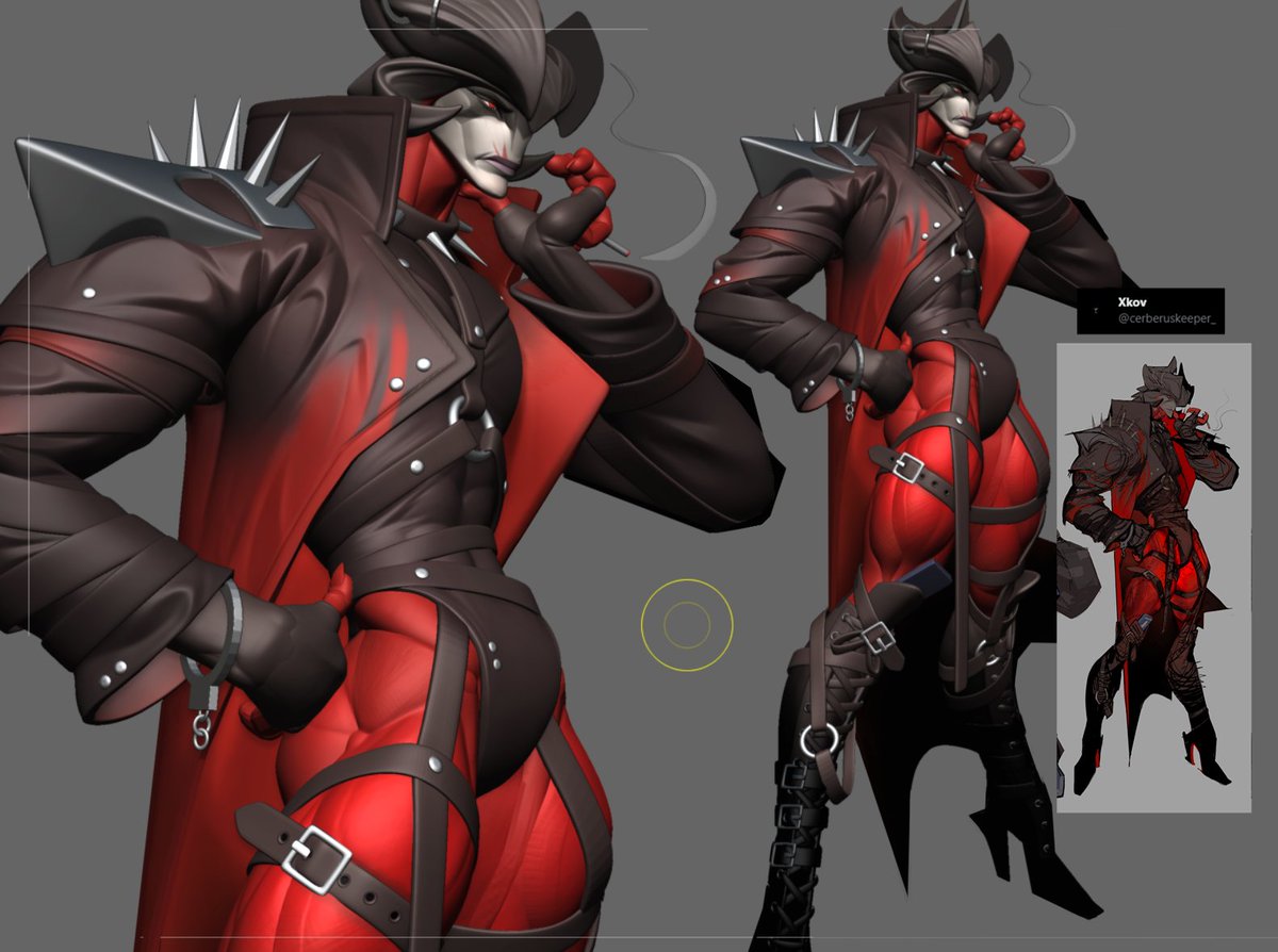 Aatrox sculpt from <a href="/cerberuskeeper_/">Xkov</a> concept ⭐️🧑‍🎤🎸
(sorry for repost !!)