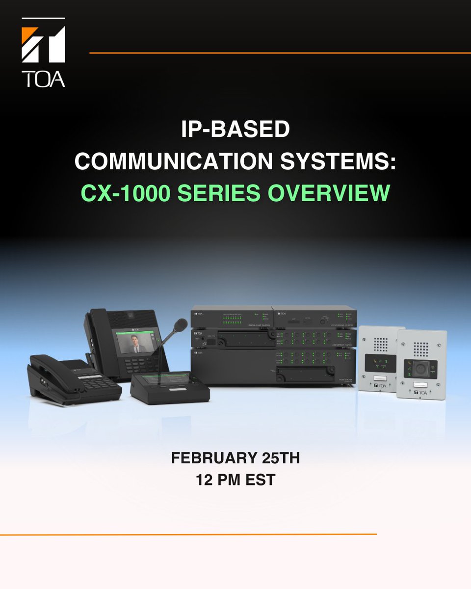 TOA Electronics, Inc tweet media