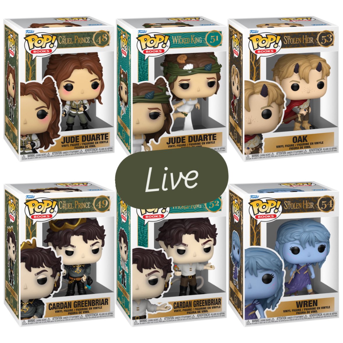 FunkoPOPsNews's tweet photo. Now Live! The Folk of the Air Funko POPs! 👑🧚‍♀️ Welcome to Elfhame! No charge until ship, and free ship $79+ at EE!

   EE ~ https://t.co/ZfdmYsTVgs
   Amzn ~ https://t.co/S0Ueqh6lBM ~ Loading
   FS ~ https://t.co/EzGo70BX6f ~ Later Date

#Ad #FunkoPOPNews #TheCruelPrince #HollyBlack #BookTok #TheFolkOfTheAir
