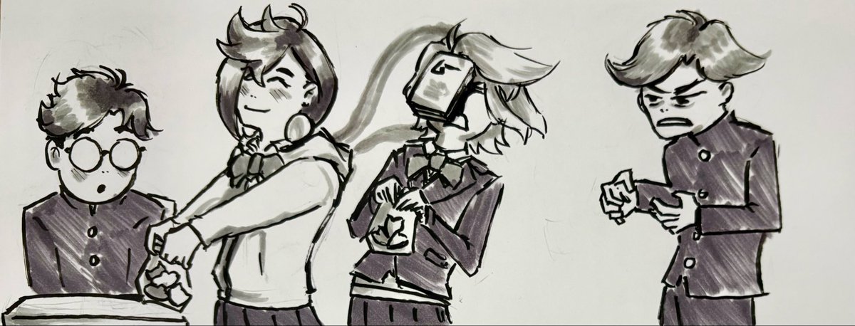 Valentine’s Day work sketch