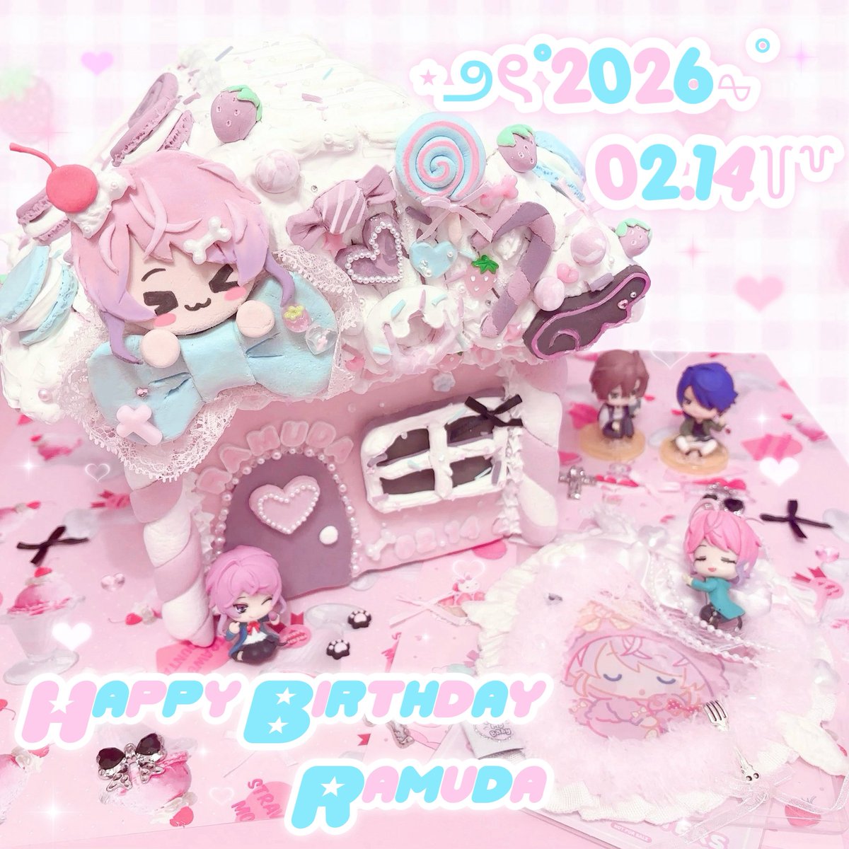 🩵∧＿∧ ＿∧ 🩷 #飴村乱数生誕祭2026 ☆+ﾟ🩵 🩷 (⸝⸝_ ̫ _)𖥦