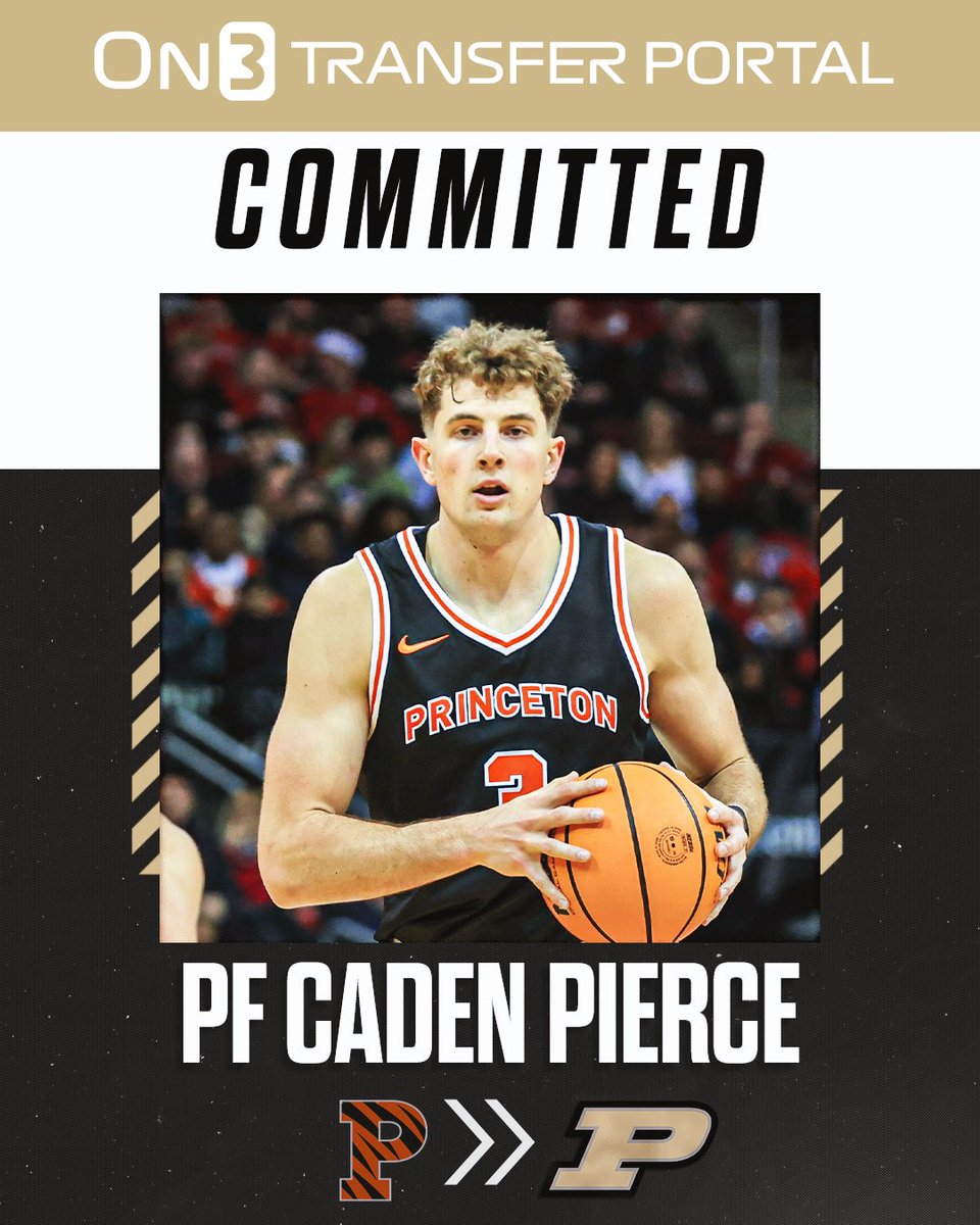 BREAKING: Princeton forward transfer Caden Pierce has committed to Purdue, <a href="/JoeTipton/">Joe Tipton</a> reports🚂 

Read: on3.com/news/princeton…