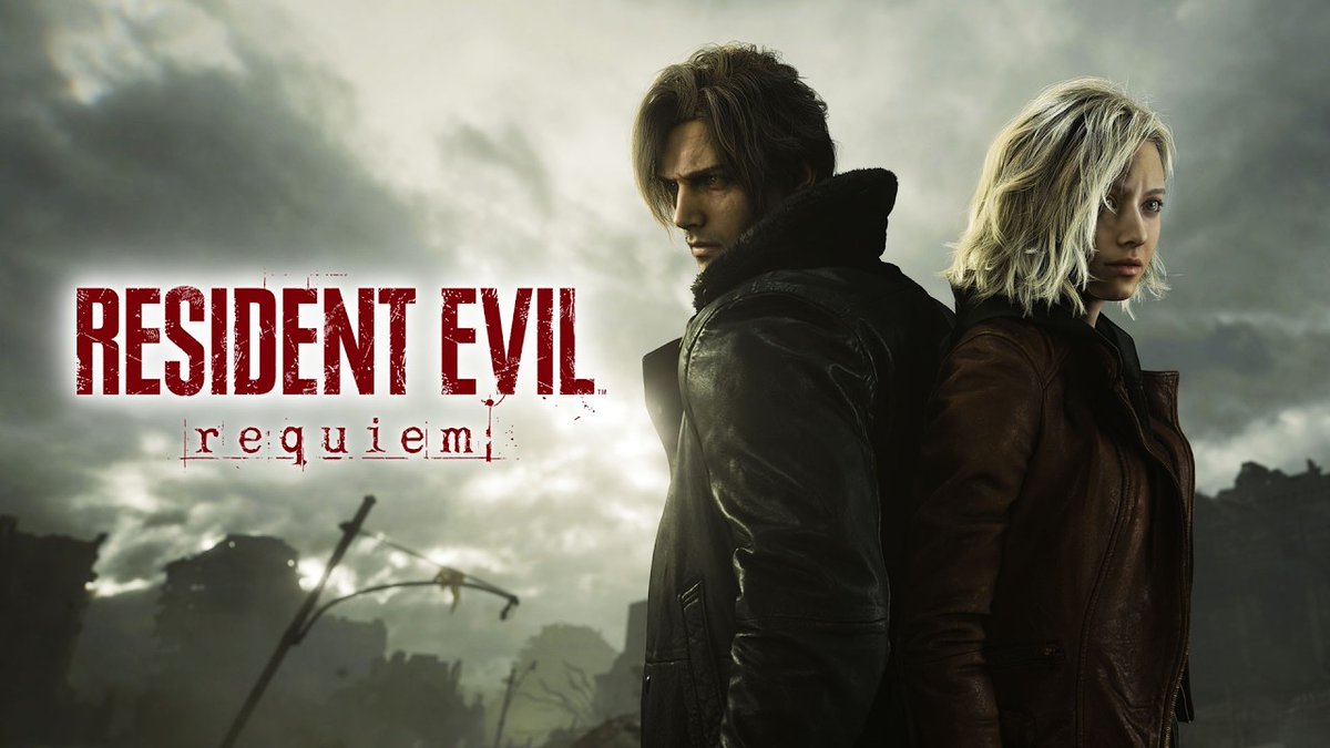 Resident Evil Requiem key art - Grace and Leon in Raccoon City