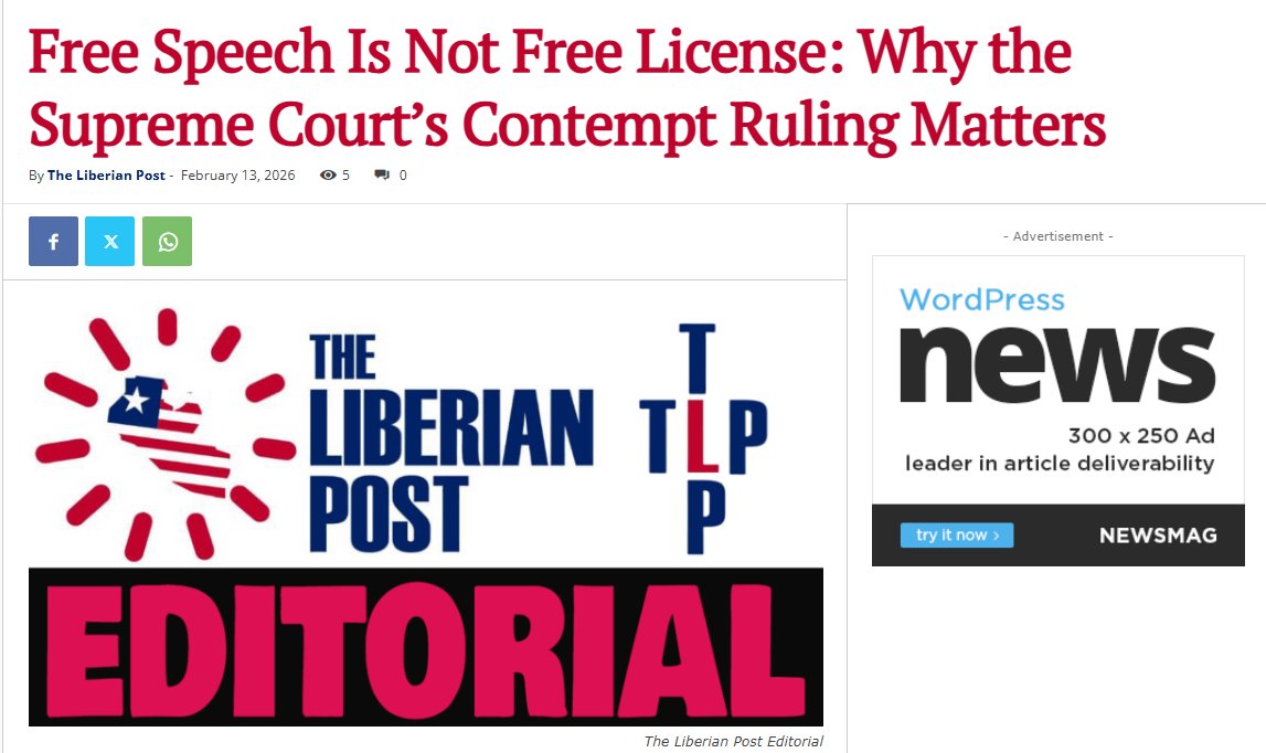 The Liberian Post tweet media