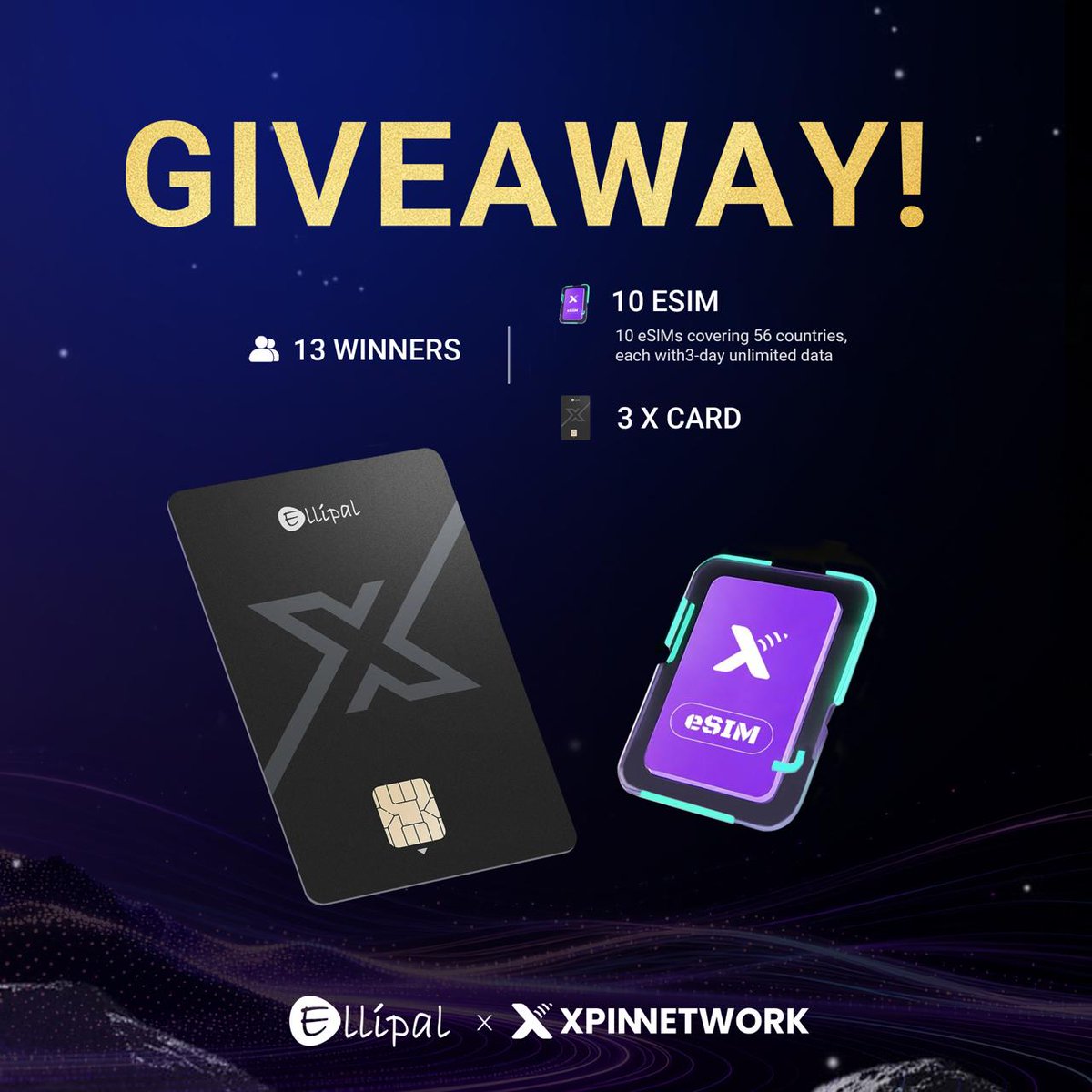 Valentine's Day Giveaway 💘

Celebrating love &amp; borderless connection with <a href="/XPINNetwork/">XPIN Network🛰️</a>.
→ 10 Winners · XPIN Global eSIM ($30 each) 🌍

How to enter:
1️⃣ Follow <a href="/ELLIPAL/">ELLIPAL</a>, <a href="/XPINNetwork/">XPIN Network🛰️</a>
2️⃣ Like + RT
3️⃣ Tag your Valentine (or the person you want to stay connected with!) 💑

Ends in