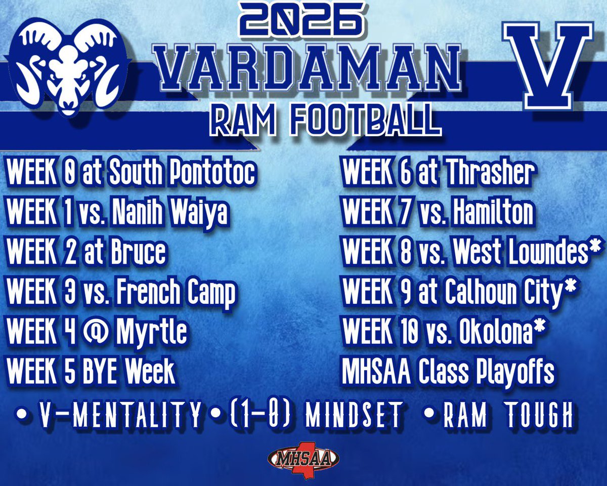 Vardaman Ram Football tweet media