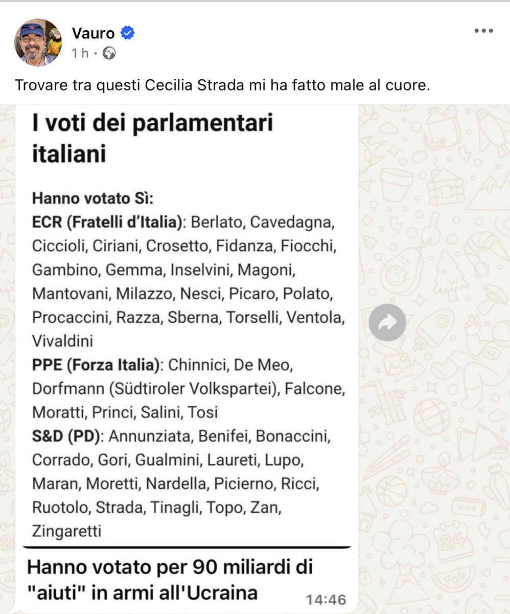 Non ti basta sbeffeggiarli, insultarli, mentire per conto di chi li bombarda, offendere continuamente con i tuoi scarabocchi il loro presidente. Dipendesse da te, gli ucraini dovrebbero essere anche alla fame e in bancarotta. Caro <a href="/VauroSenesi/">Vauro</a>, sei ripugnante!