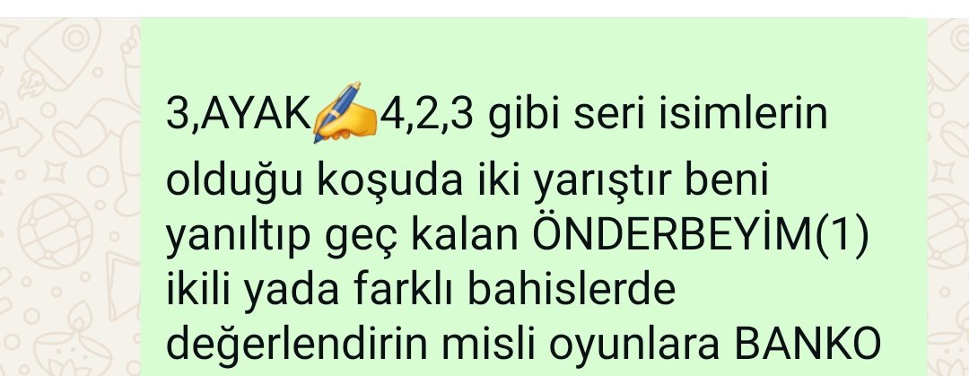 ÖNDERBEYİM✍️Banko

İki yarıştır yanıltsada bugün aynı hataya düşmeyip yakın gidince affetmedi denk koşuda kıymetli Banko oldu

Umuttay🎯A,tek
Bravechampion🎯Banko
Önderbeyim🎯Banko

Bakalım devamında neler olacak şans herkesle olsun yazmanız yeterli.