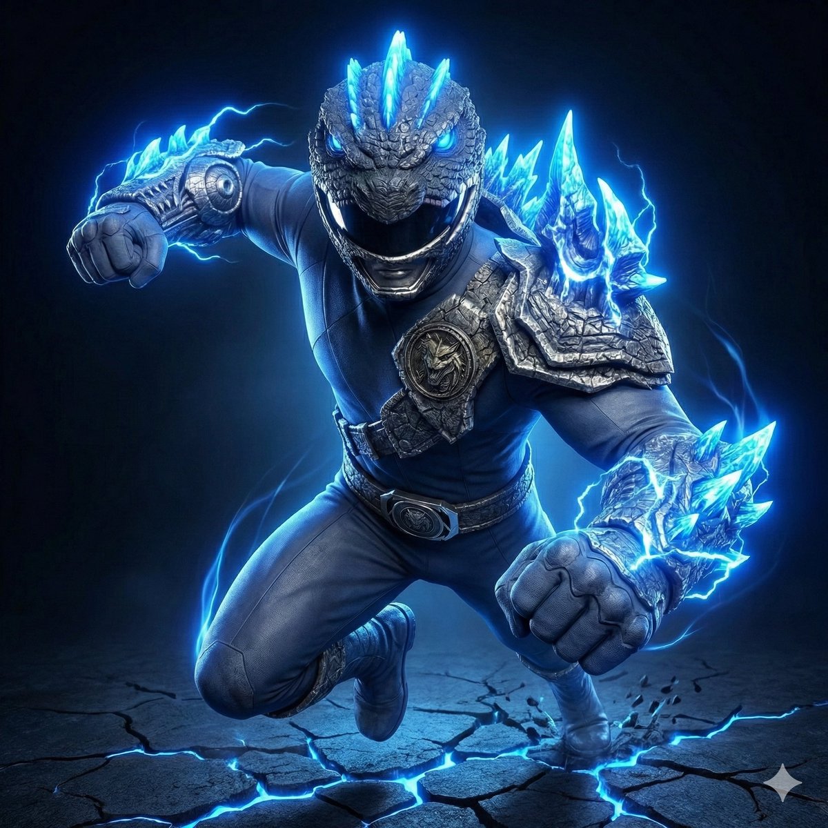 zordSword's tweet photo. I designed my own Godzilla Ranger. Here’s the result! https://t.co/Er62yYlFJg