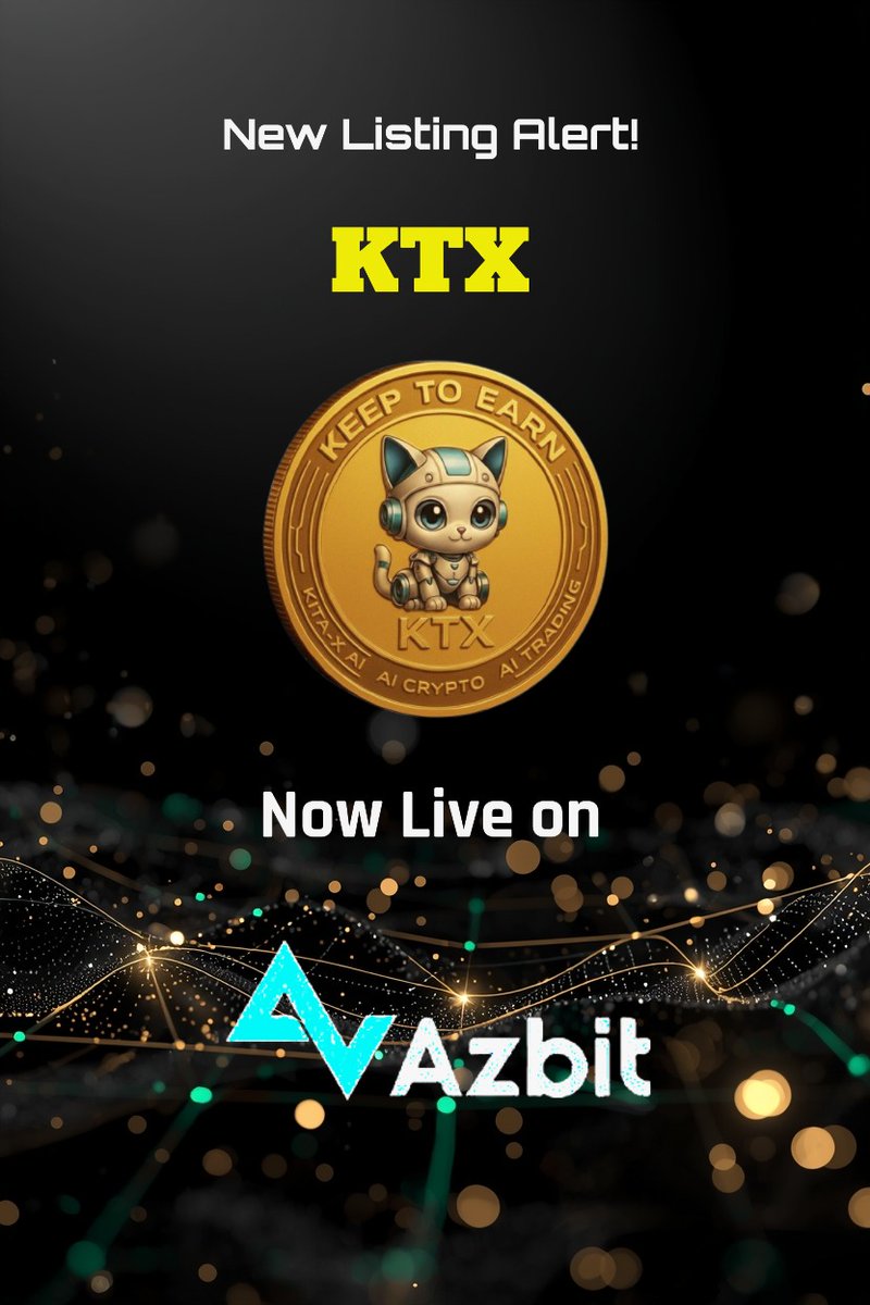 ktxchain's tweet photo. Listing Alert: KITA X AI (KTX)

We are now listed on https://t.co/HqVk3xilXX 

Trading, deposits and withdrawals are currently open.

Trading pair: KTX/USDT

Buy using USDT:
https://t.co/qkOmuxOA0u

🌐 https://t.co/vFEKc5mLnH
📷 https://t.co/M6DzxwUJRe
🪙 https://t.co/xngOM5ldLi https://t.co/P4Ho8HiEi0