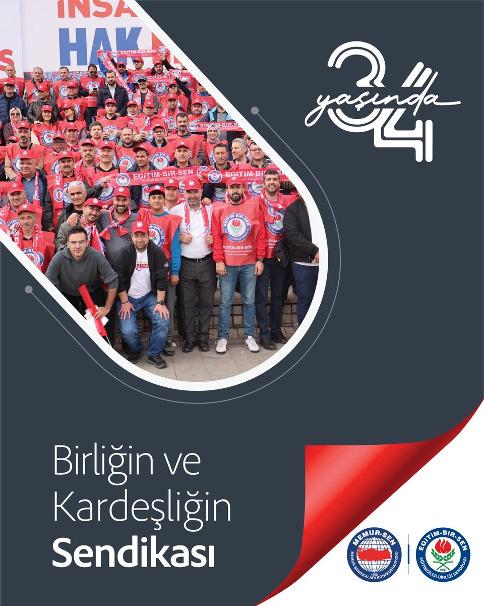 mavimarmara03's tweet photo. Birliğin ve Kardeşliğin Sendikası #EğitimBirSen34Yaşında https://t.co/tHJjEJ6xkQ