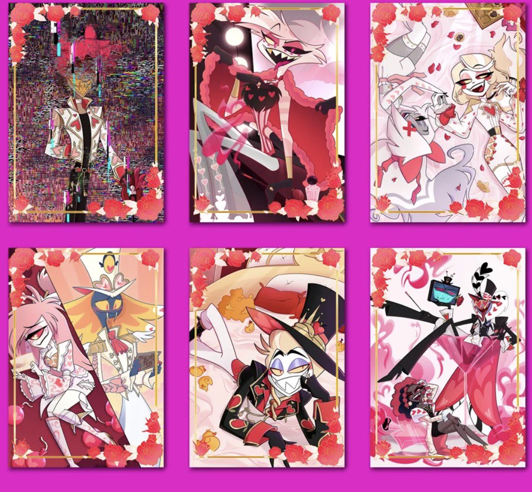 Hazbin Hotel Valentines cards 💌
#HazbinHotel