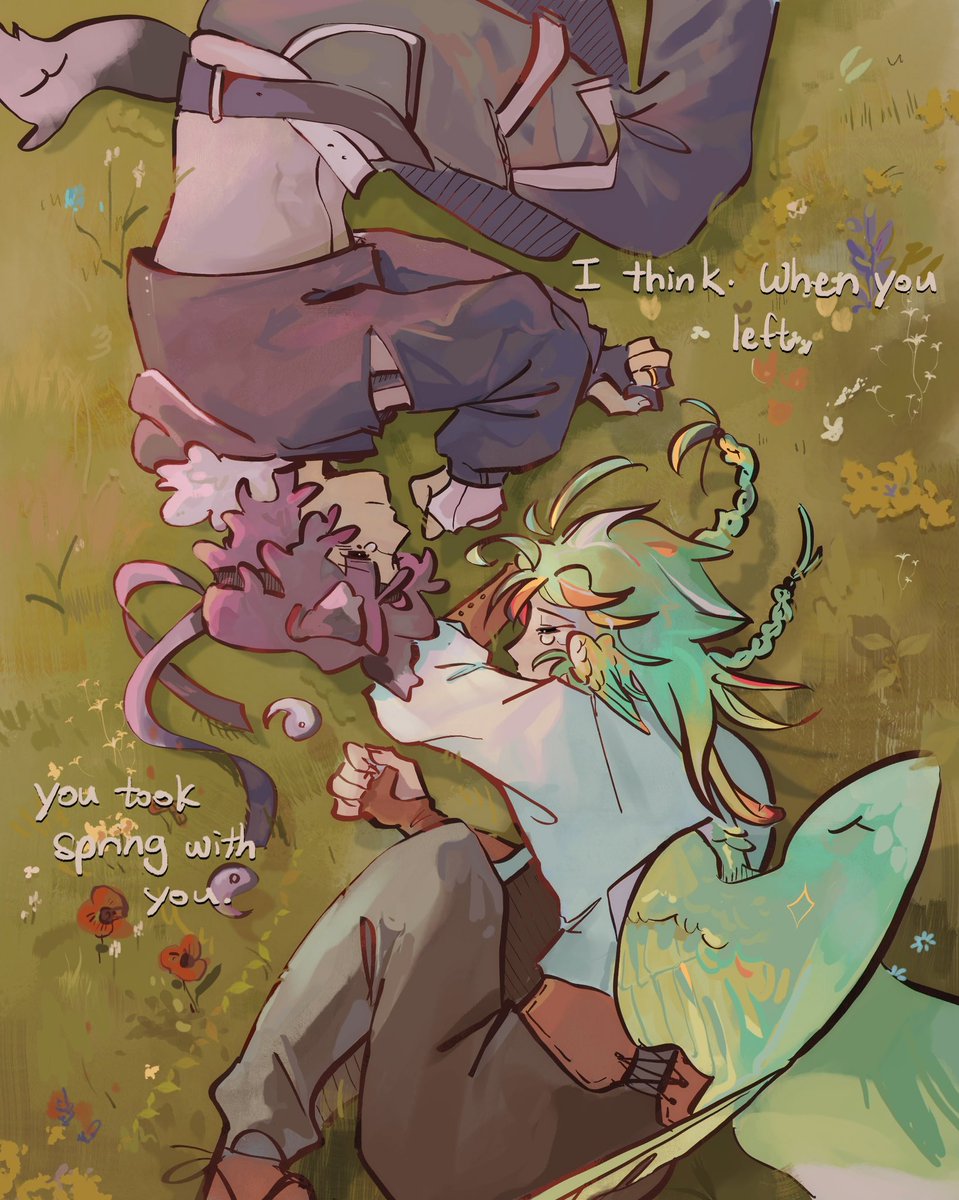 HHazelnutSummer's tweet image. Spring left with you.

#odysseyduo #wifiesfanart #Parrotx2fanart