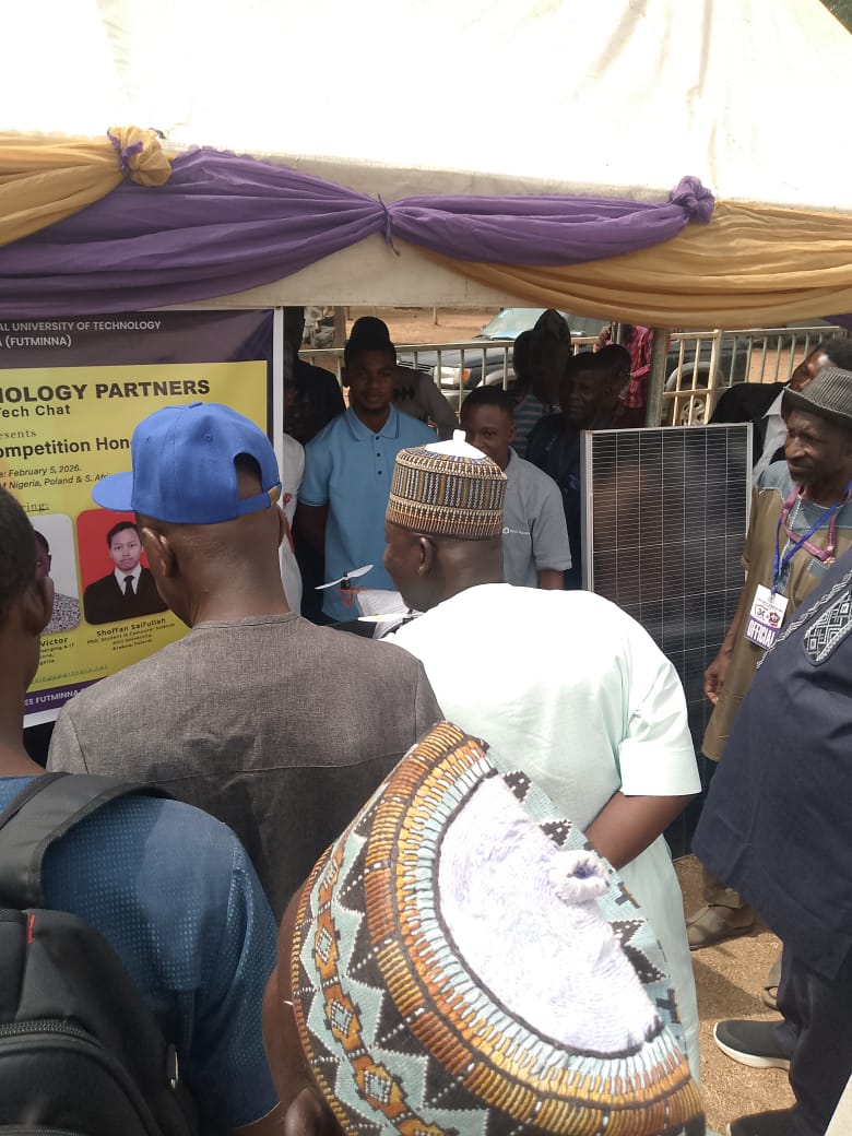 FUTMX_IEEE_SB's tweet photo. IIEEE FUTMINNA SB shines at 34th Convocation Exhibition! 🚀 PiezoBot++ (AI energy robot), AI Transmission Drone, Smart Egg Incubator. Student innovation! #IEEE #FUTMINNA #AI #StudentInnovation https://t.co/tnm2A7Ws8w