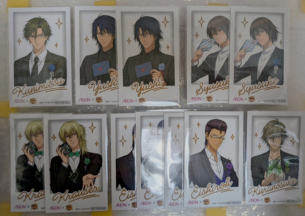 テニプリ トレカ 手塚＆不二 相合傘 交換】新テニスの王子様 テニプリ イオン ロイヤルタイム チェキ風