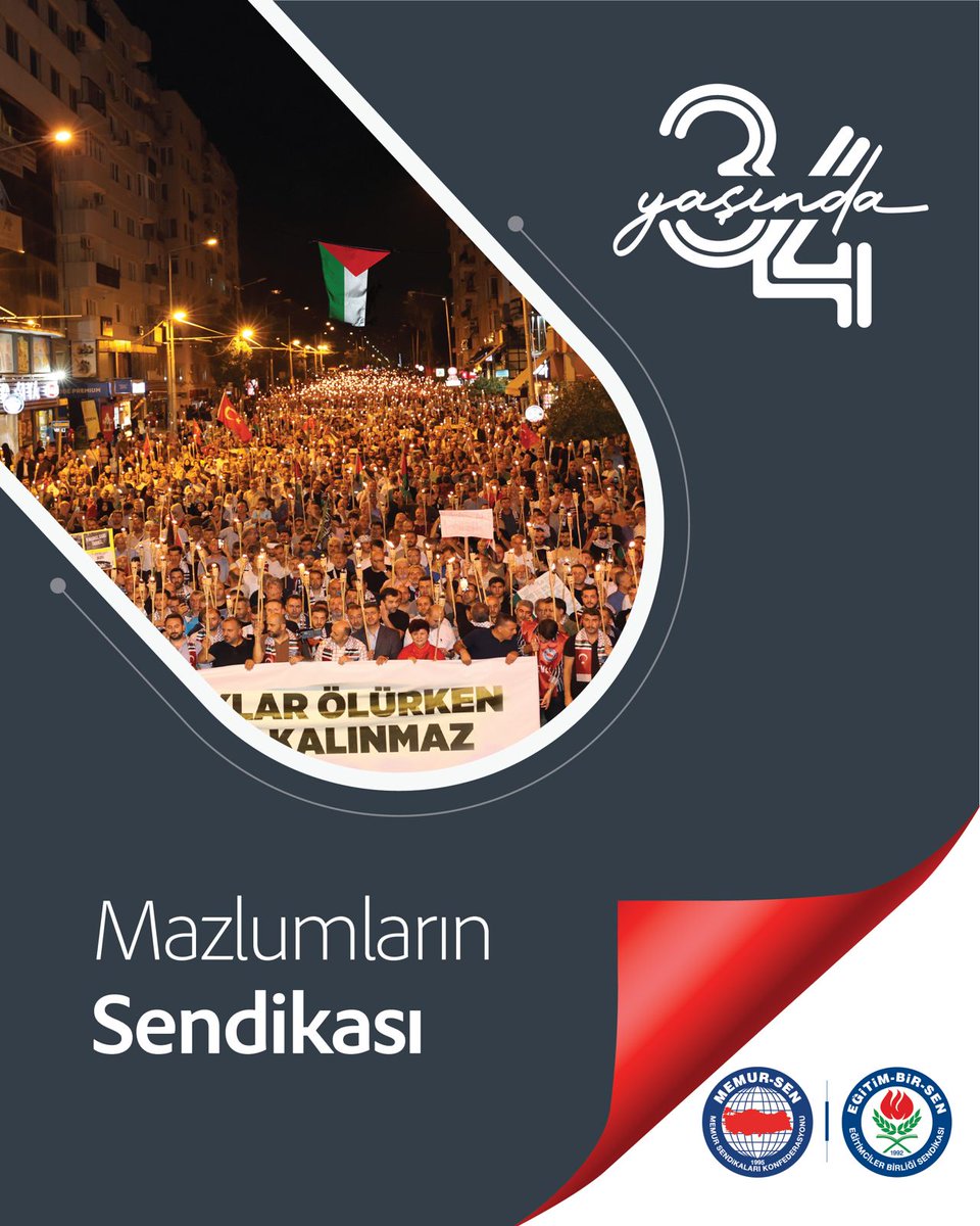 Zulüm karşısında susmadık, mazlumun yanında durduk. 

Vicdanın sesi olduk.

#EğitimBirSen34Yaşında