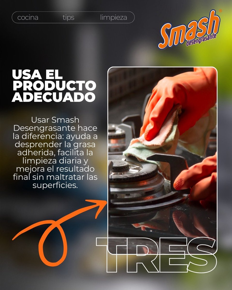 SDesengrasante's tweet photo. Pequeños hábitos cambian por completo la forma de limpiar ✨
Con los tips correctos y los aliados adecuados, mantener tu cocina impecable es más fácil de lo que imaginas 🧽🧼
.
#TipsDeLimpieza #SmashDesengrasante #PoderDesengrasante #GrupoClarasol https://t.co/PNXLCOQhGA
