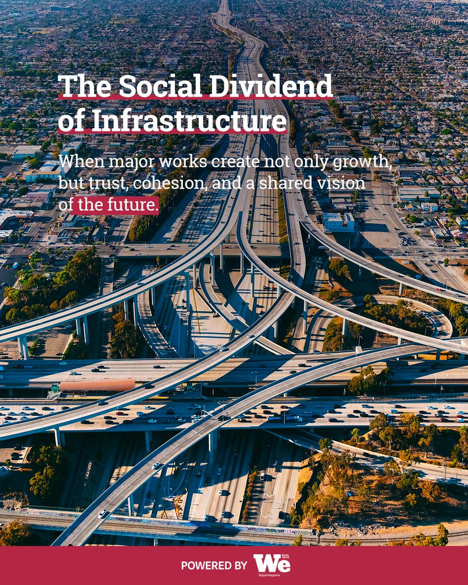 Every major infrastructure leaves a trace that goes beyond its physical form. It activates economies, connects territories, and strengthens the confidence of communities.

Within #EVOLUTIO, a book by #webuild, Massimiliano Valerii focuses on this often unseen impact: the social