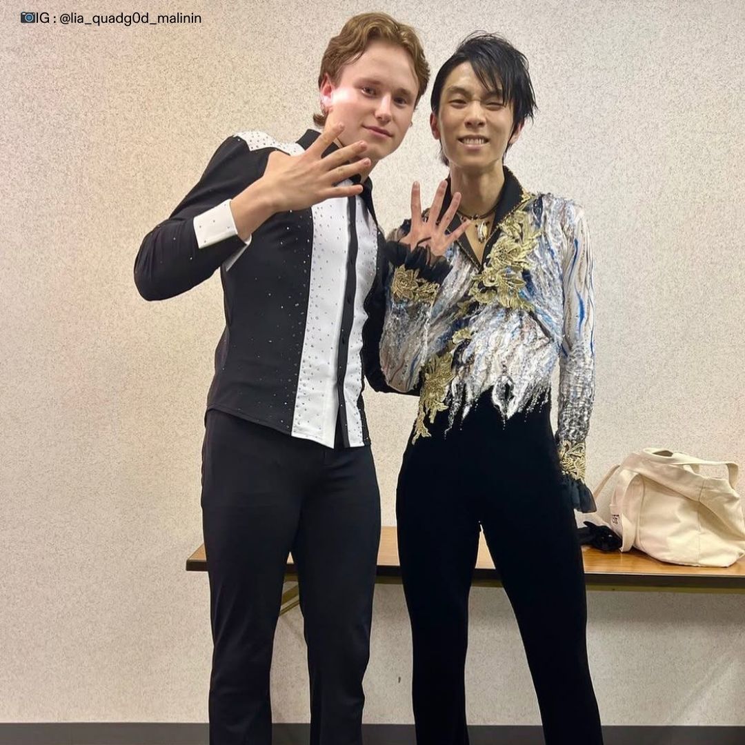 gorin's tweet image. イリア・マリニン選手の憧れは羽生結弦さん⛸️⛸️

📷IG : lia_quadg0d_malinin